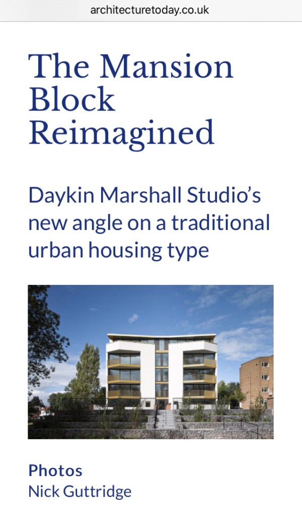 Highgate Apartments Daykin Marshall Studio